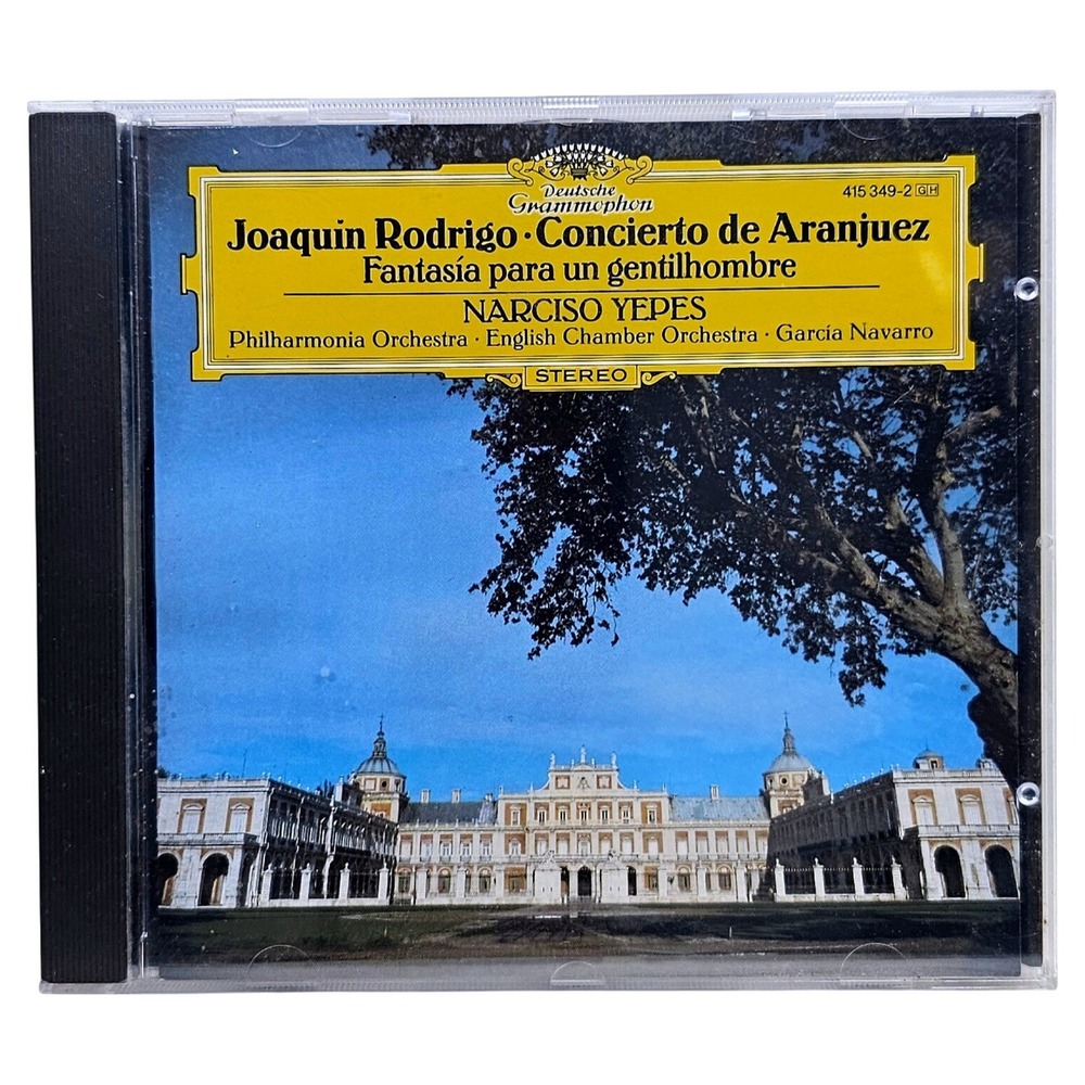 Joaquin Rodrigo CD 415‎ 349-2 Concierto de Aranjuez Narciso Yepes Classical EUC